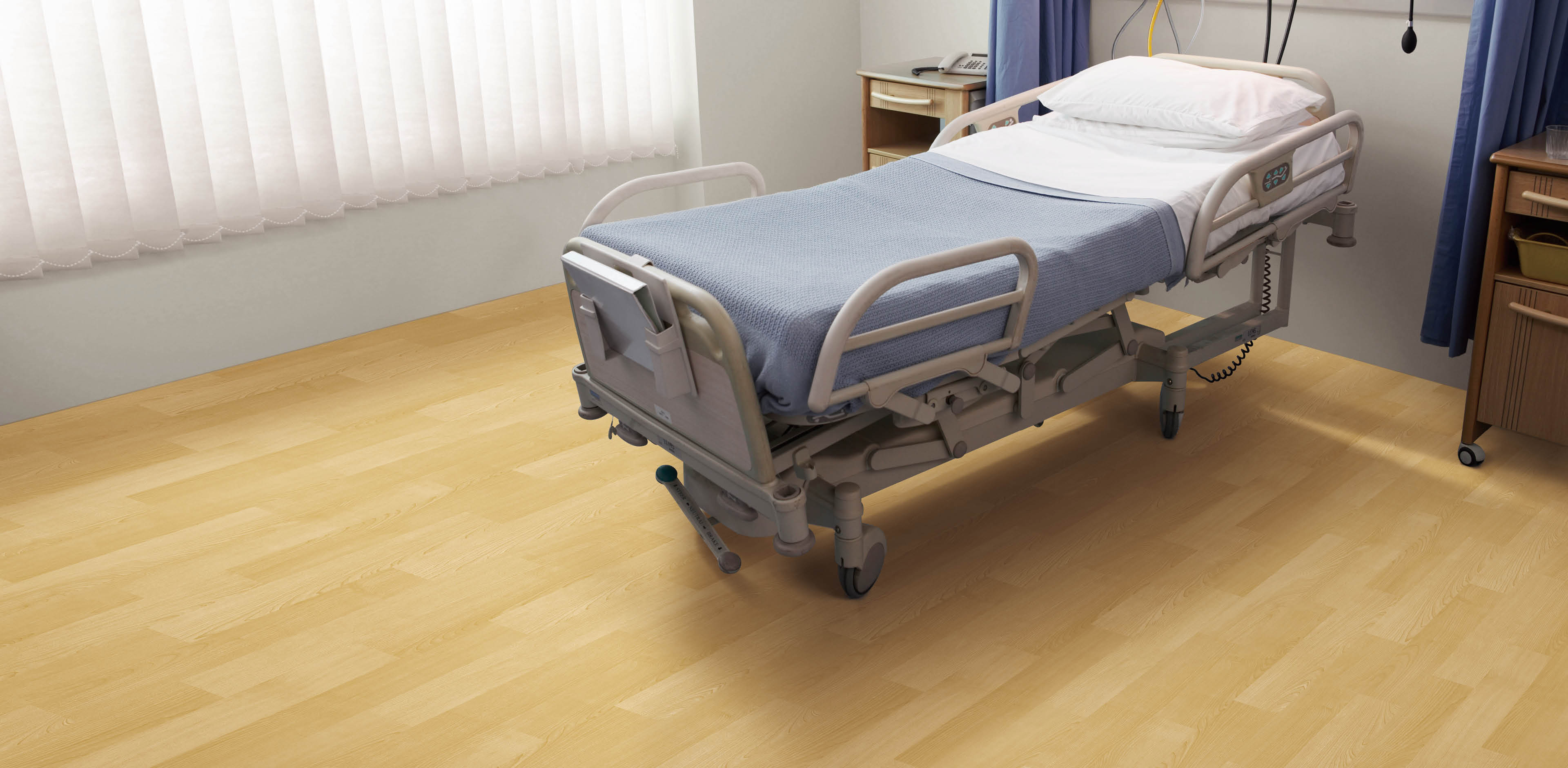 Empty Hospital Bed in a Ward