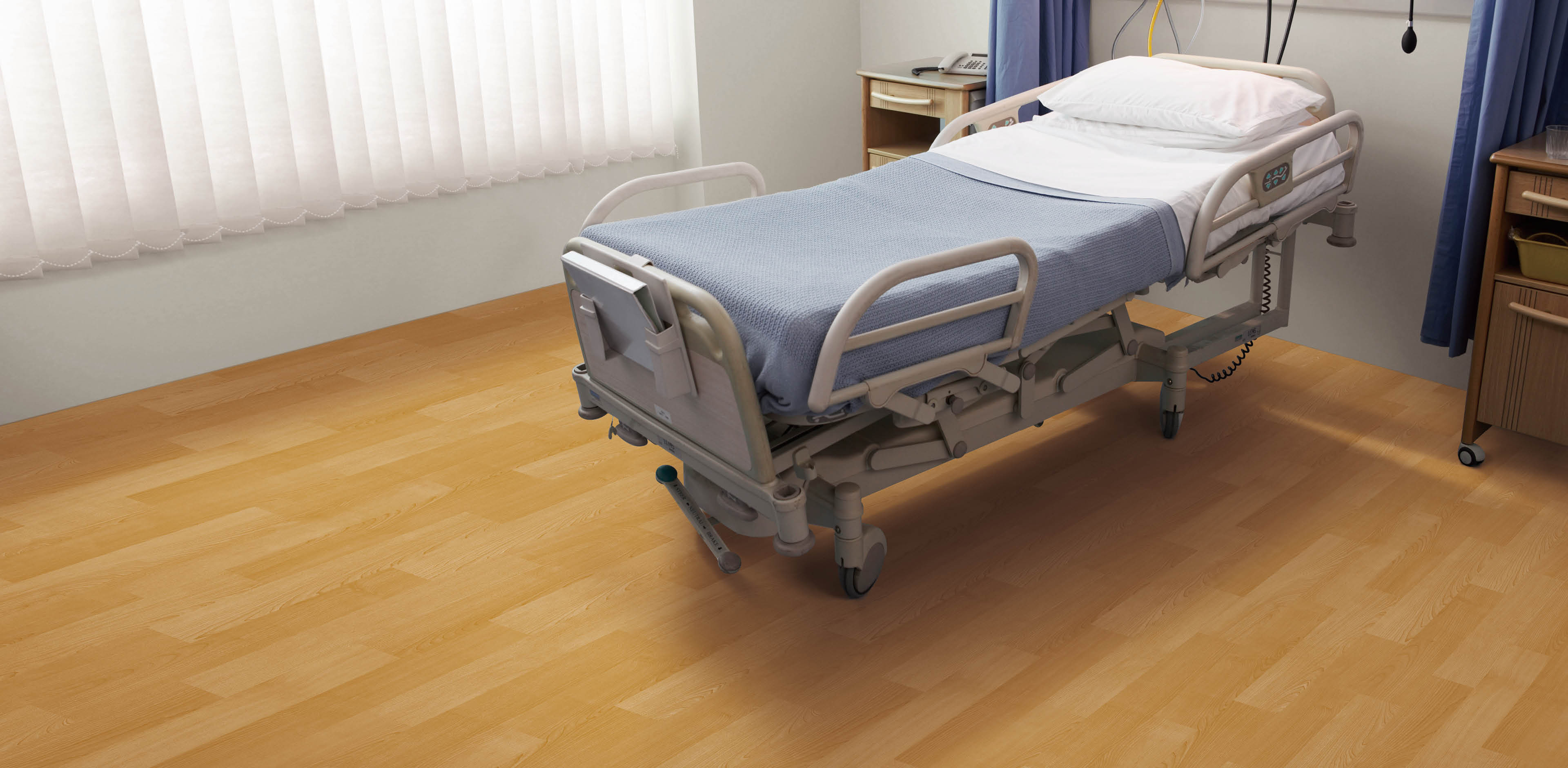 Empty Hospital Bed in a Ward