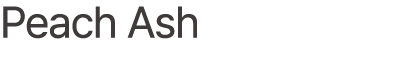 Peach Ash