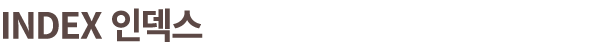 INDEX 인덱스