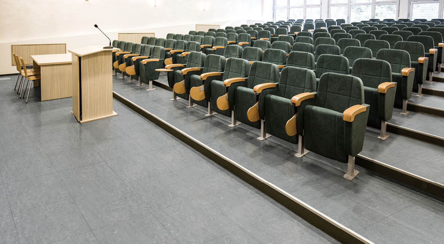 Empty lecture hall at the university 